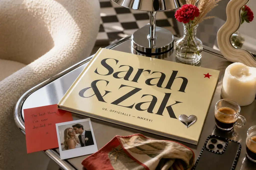 Landscape Book styled in a room